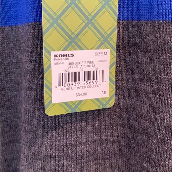 Men’s Quarter Zip Lightweight Sweater - M - NWT - Picture 2 of 2